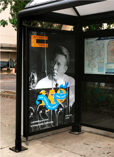 Ernest Lawrence bus stop poster