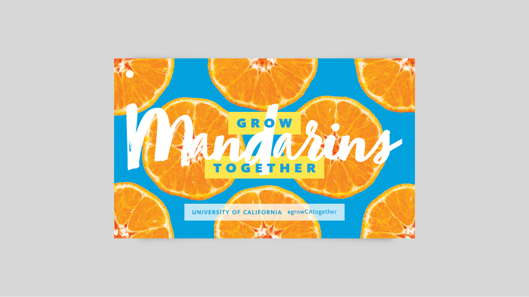 Grow Mandarins Together promotional card